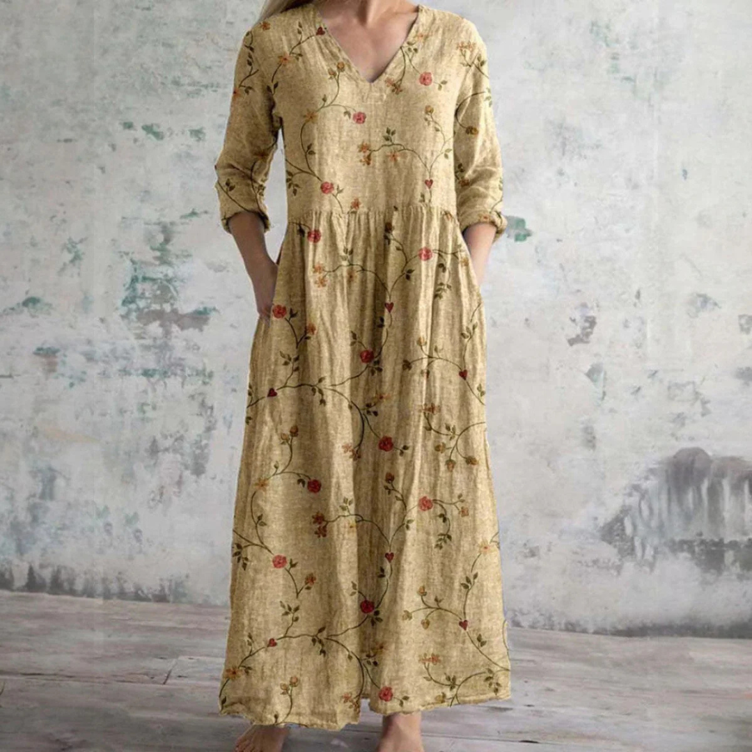 Aisling™ - Elegantes Sommerkleid aus hochwertigem, blumigem Stoff