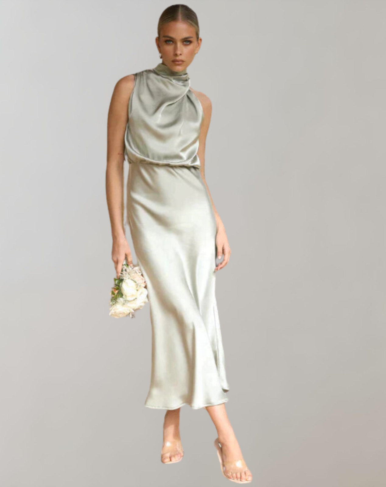 Lanna - Glänzendes Maxikleid | Elegantes Abendkleid | Schick