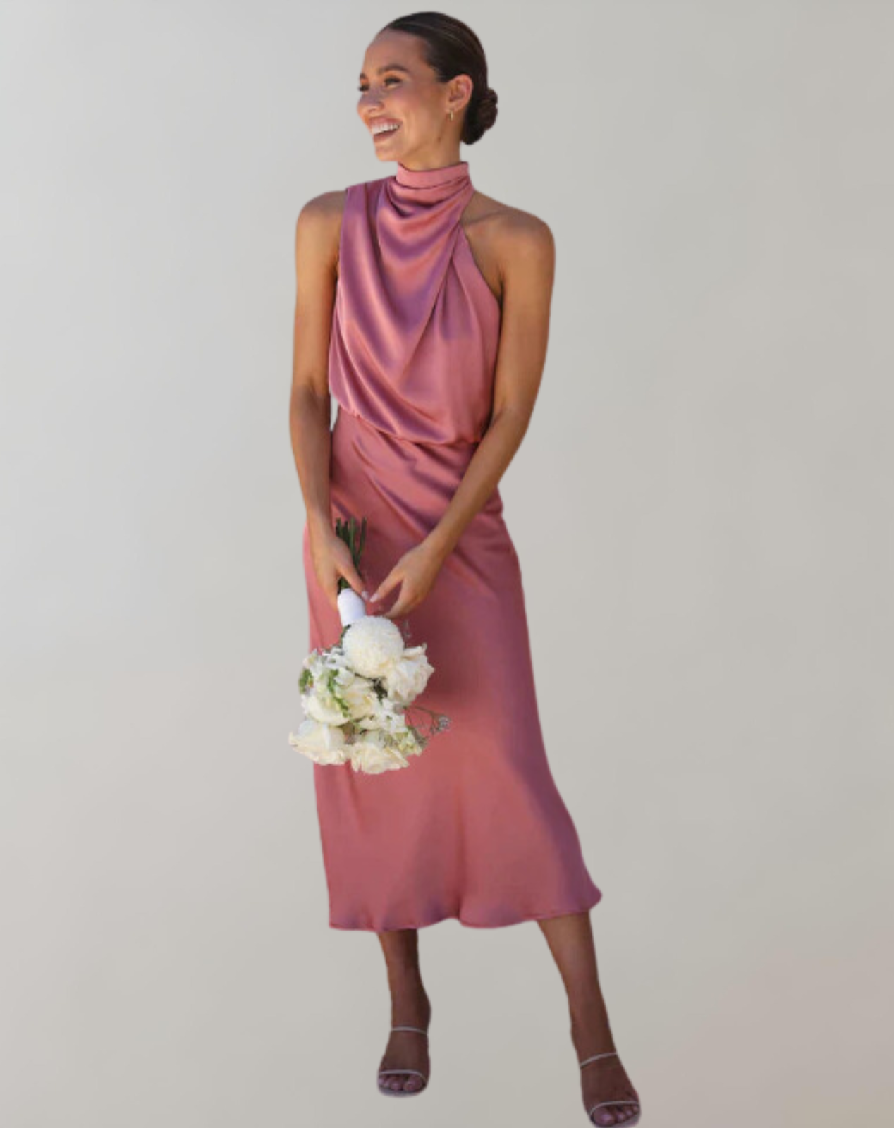 Lanna - Glänzendes Maxikleid | Elegantes Abendkleid | Schick