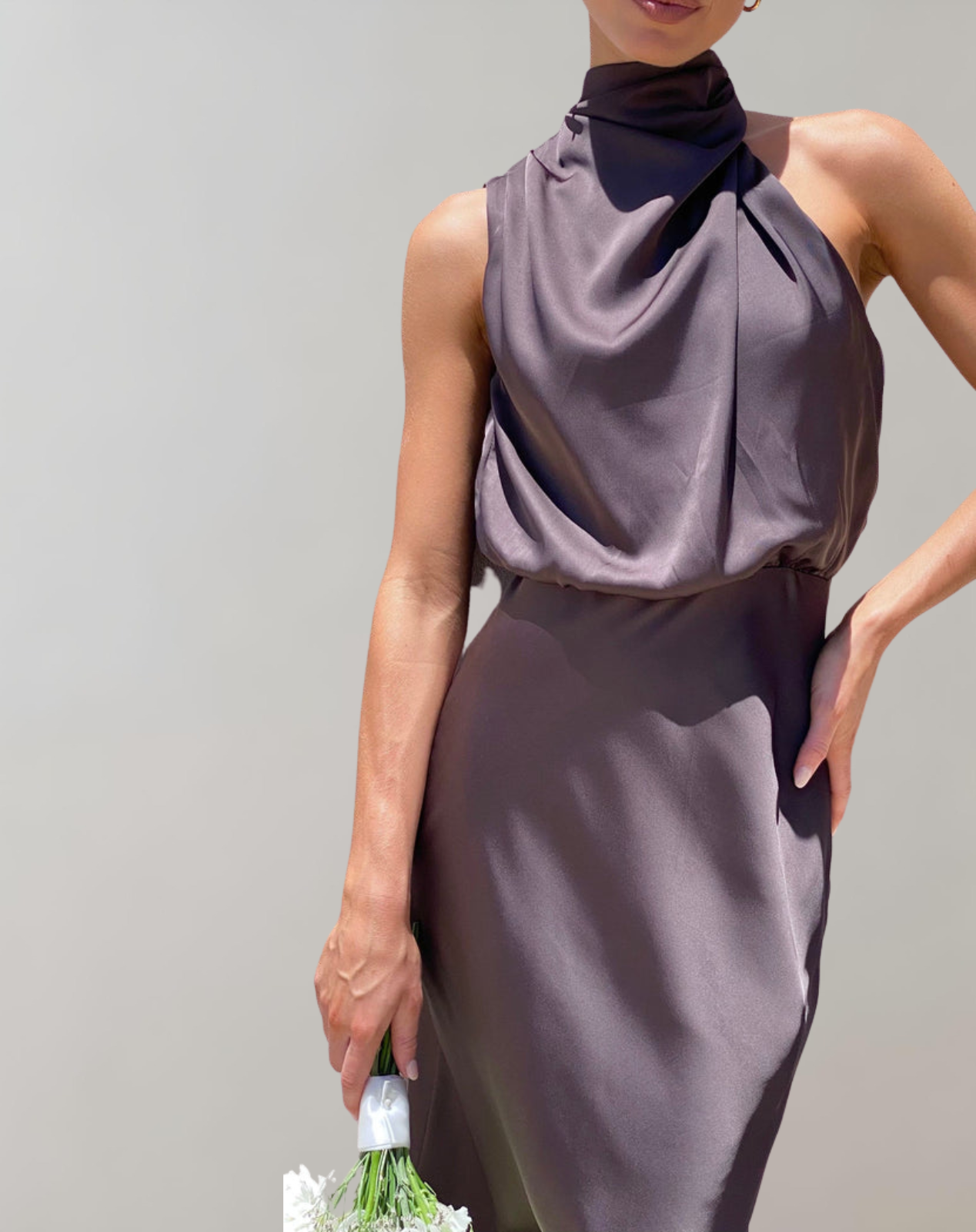 Lanna - Glänzendes Maxikleid | Elegantes Abendkleid | Schick