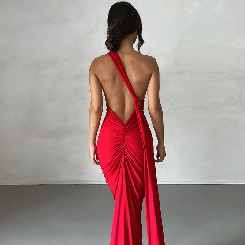 Klara - Sexy Rückenfrei Slim Fit Ärmellos Elegantes Abendkleid