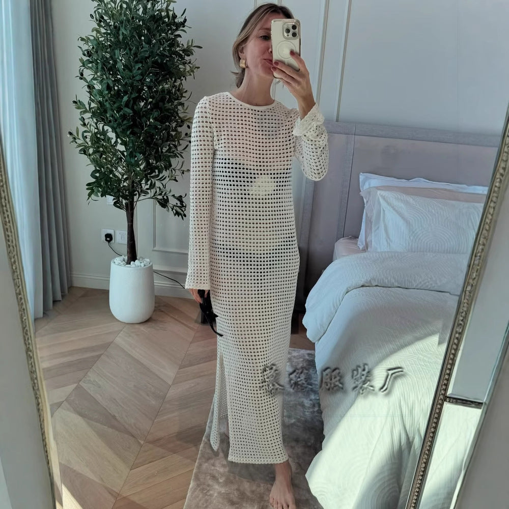 Rhea - Hohes Bikini Cover-Up Langes Rockkleid