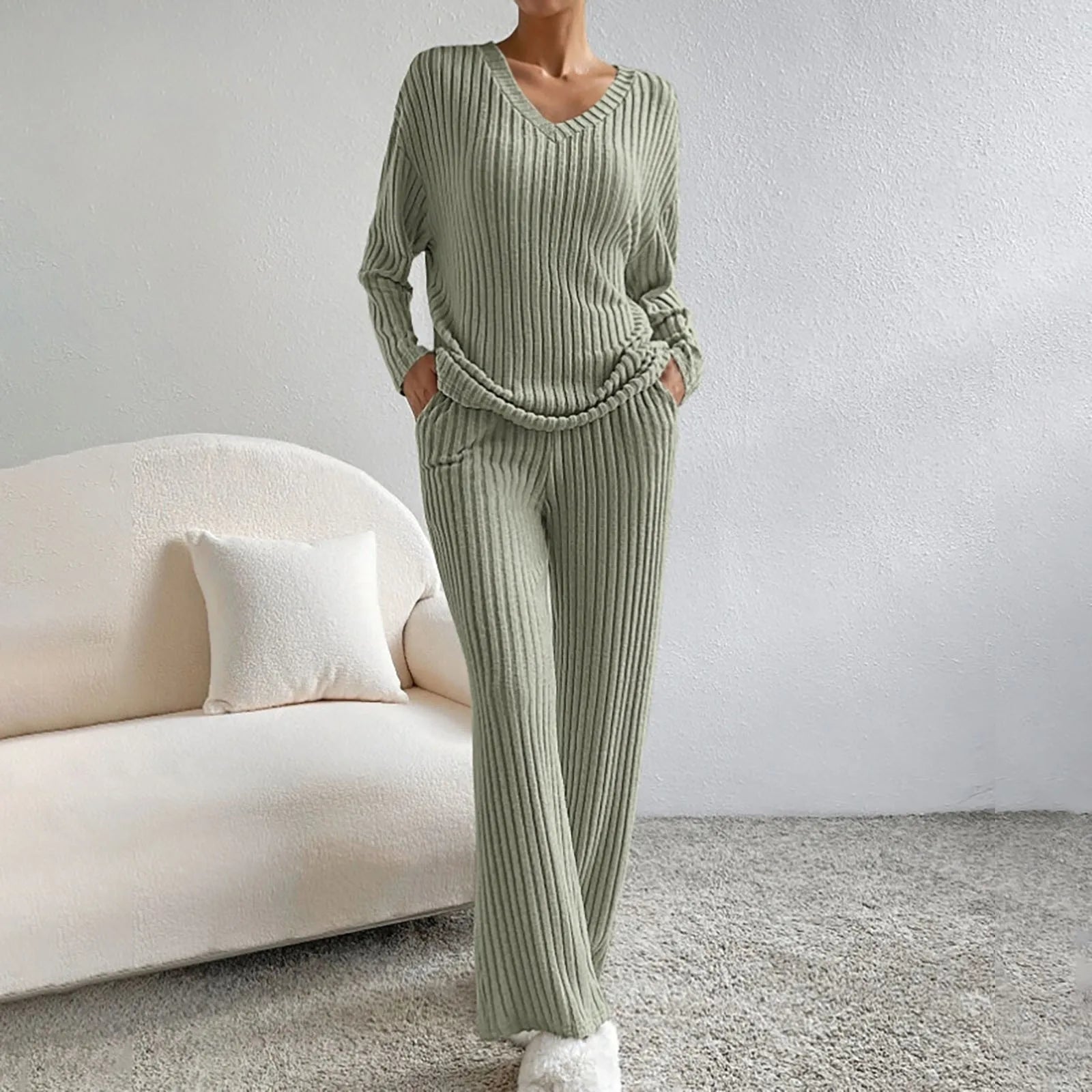 Esra™ Strickwaren Zweiteiler
