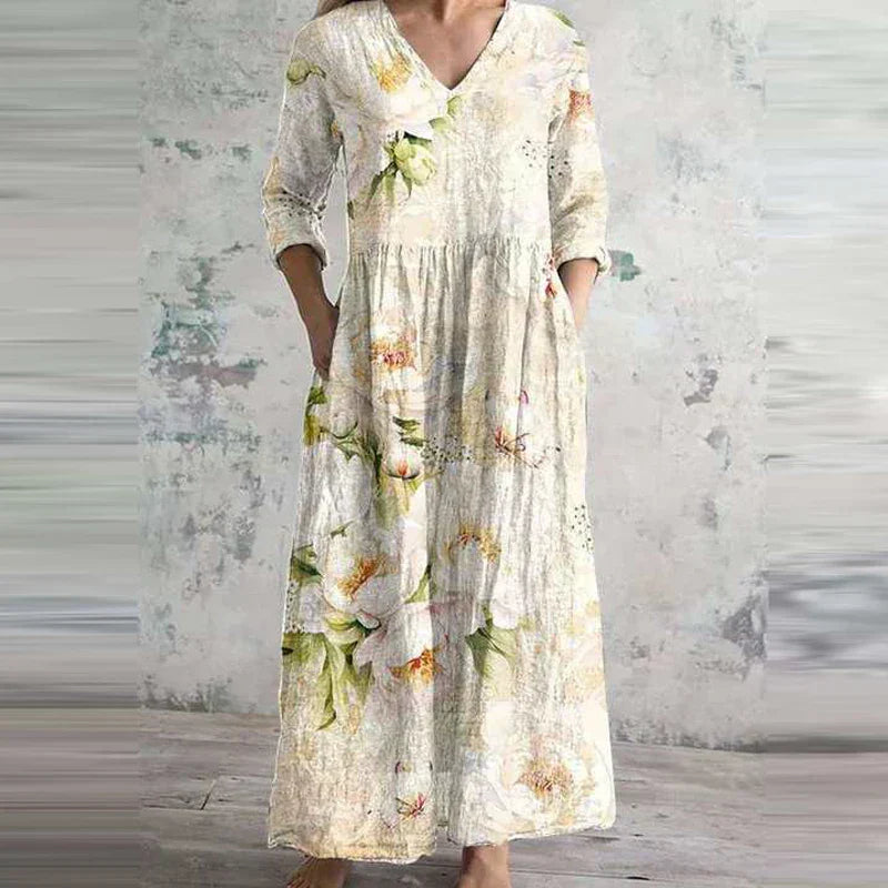 Aisling™ - Elegantes Sommerkleid aus hochwertigem, blumigem Stoff