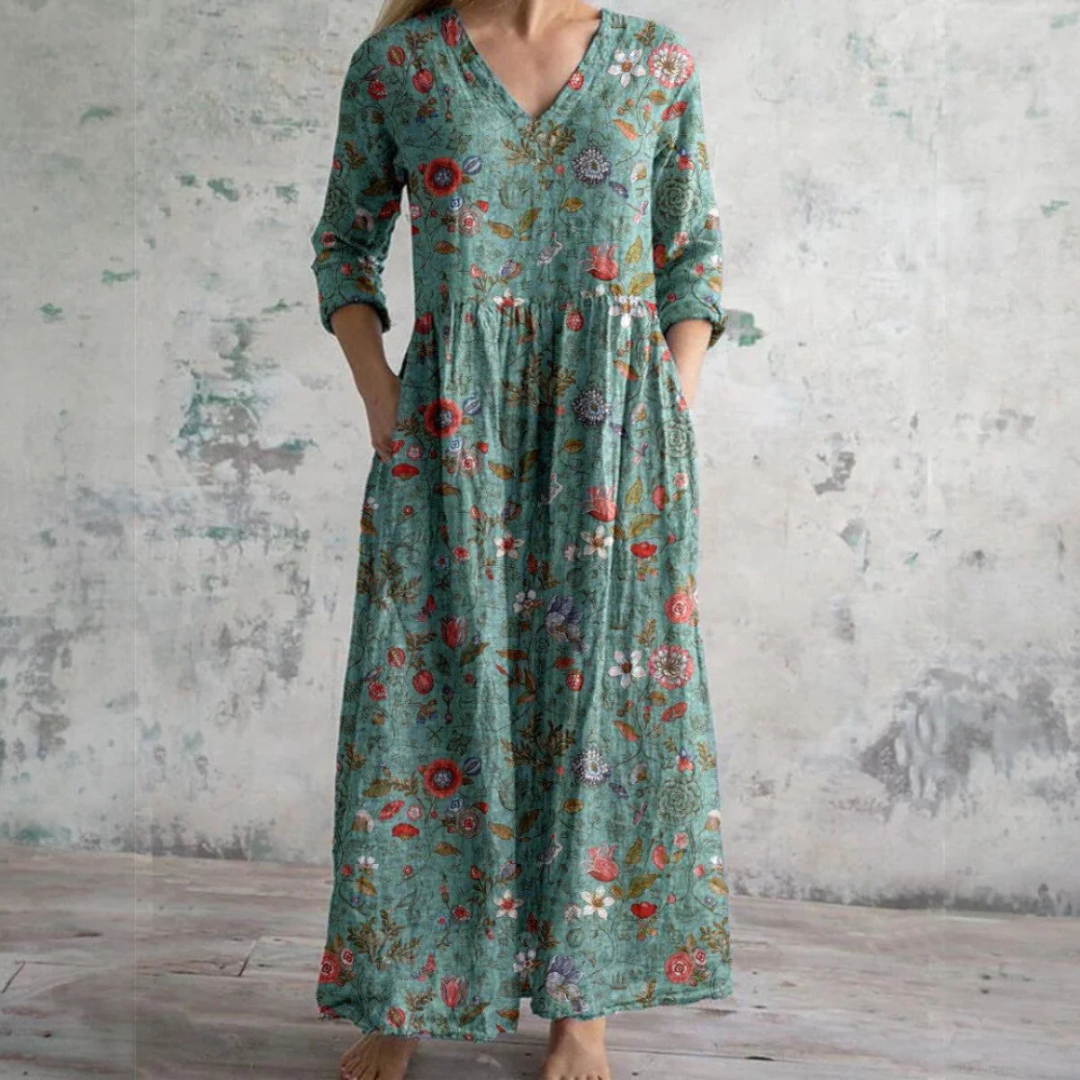 Aisling™ - Elegantes Sommerkleid aus hochwertigem, blumigem Stoff