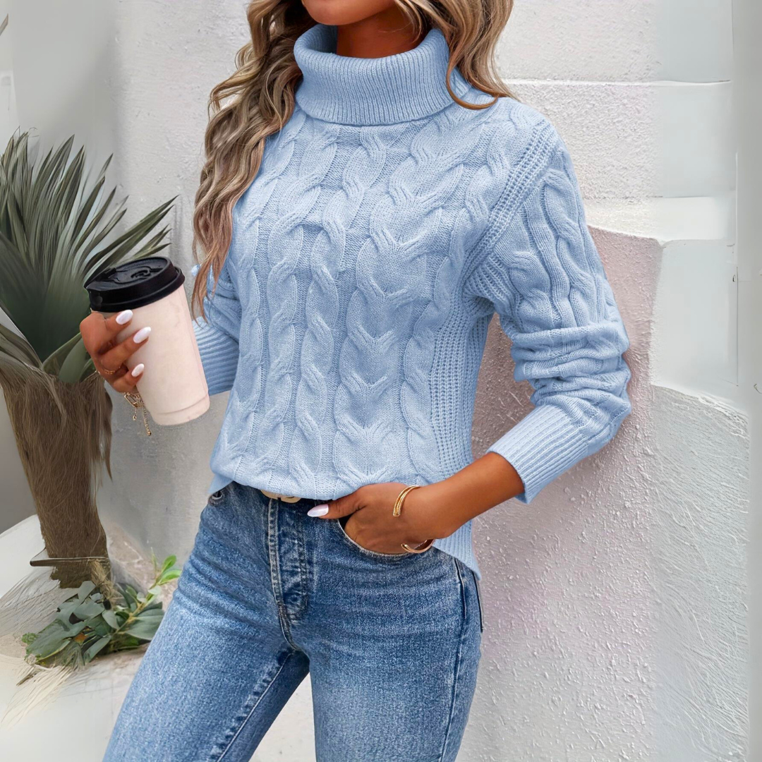 Giorgia™ | Wärmender gestrickter Rollkragenpullover für Damen