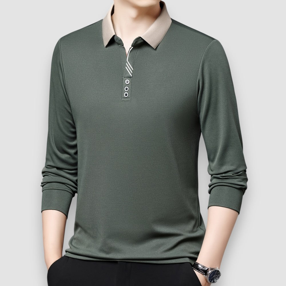 Enzo | Langärmliges Business-Polo-Shirt