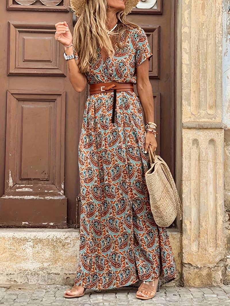 Sommer - Blumiges Maxikleid für Frauen