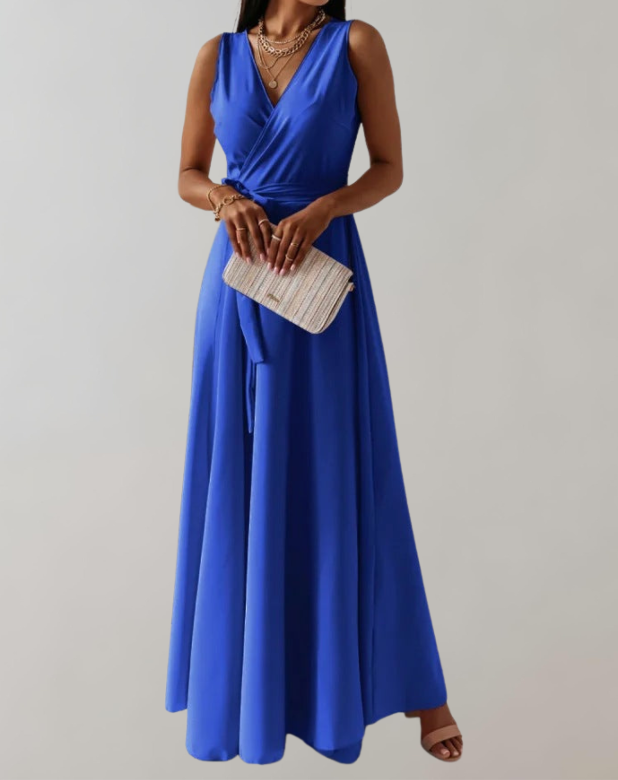 Esme - Cocktail Kleid mit Taillengürtel | Schickes Maxikleid Zeitloses Design