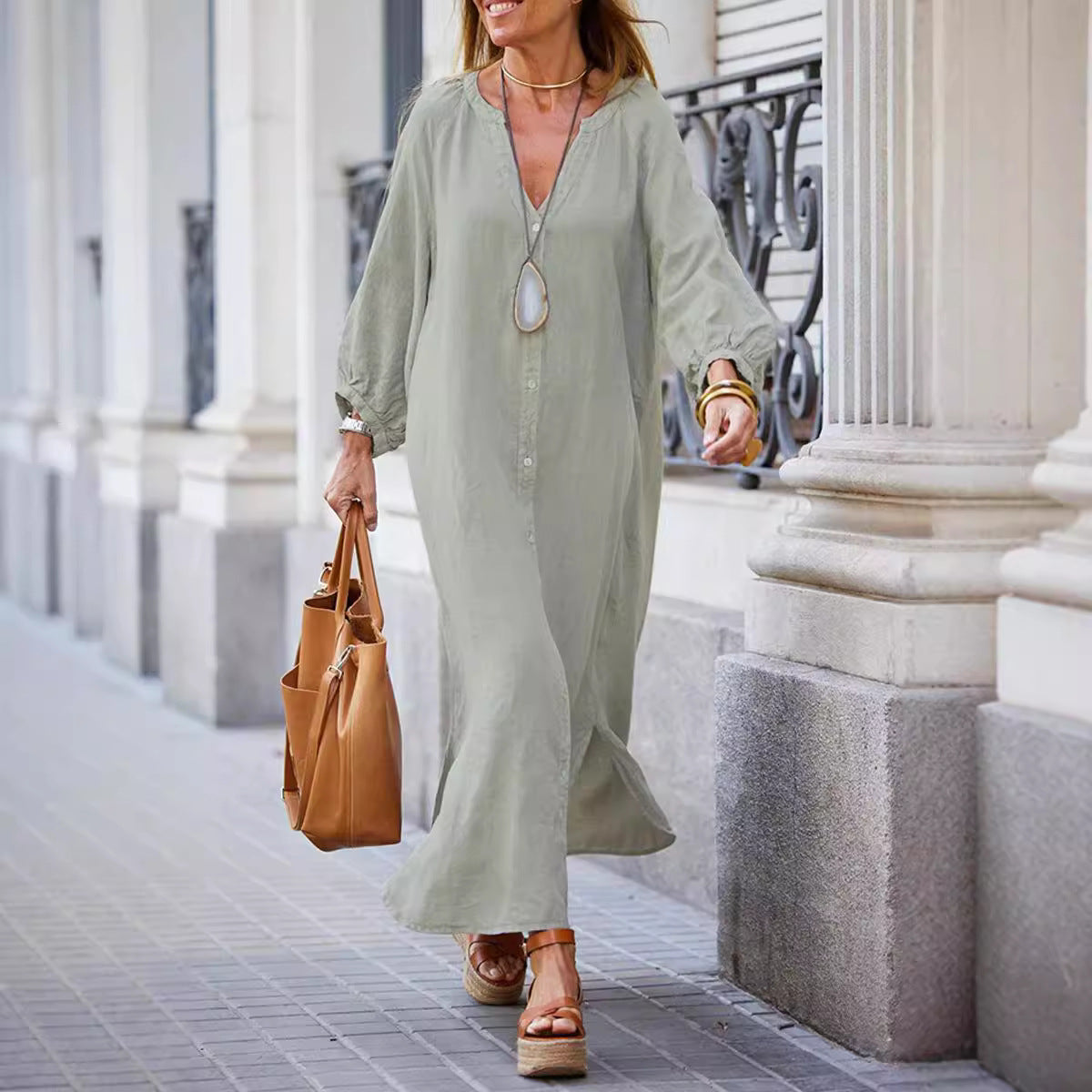 MIRANDA - BEQUEMES KLEID AUS BAUMWOLLE