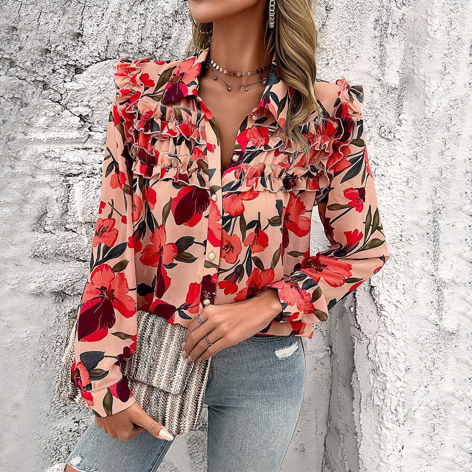 Sammy | Damen-Mode-Langarm-Shirt