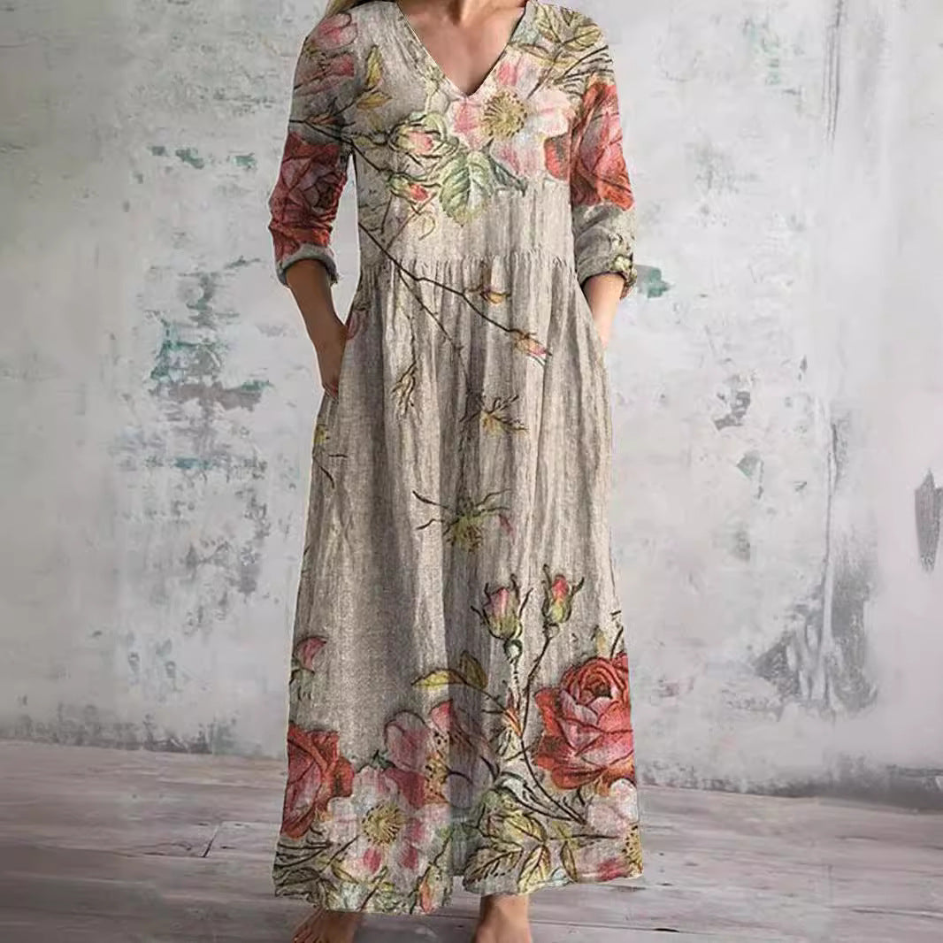 Aisling™ - Elegantes Sommerkleid aus hochwertigem, blumigem Stoff