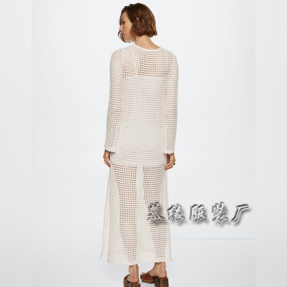 Rhea - Hohes Bikini Cover-Up Langes Rockkleid
