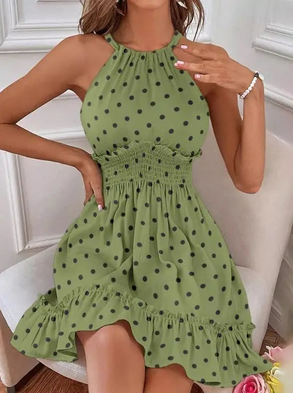 Stella - Sexy Ärmelloses Neck Dress Im Lässigen Stil