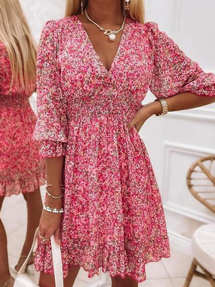 Ida - Sexy Sommerkleid mit V-Ausschnitt
