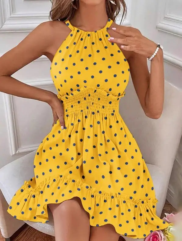 Stella - Sexy Ärmelloses Neck Dress Im Lässigen Stil
